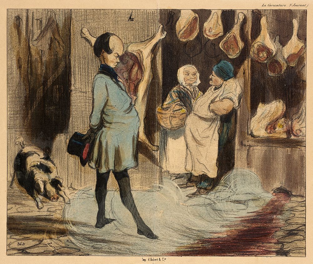 Impressions de voyage d'un grand poète by Honoré Daumier
