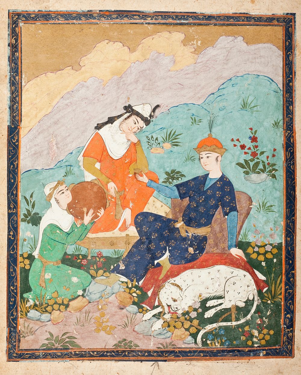 Prince Picnicking with Female Attendants