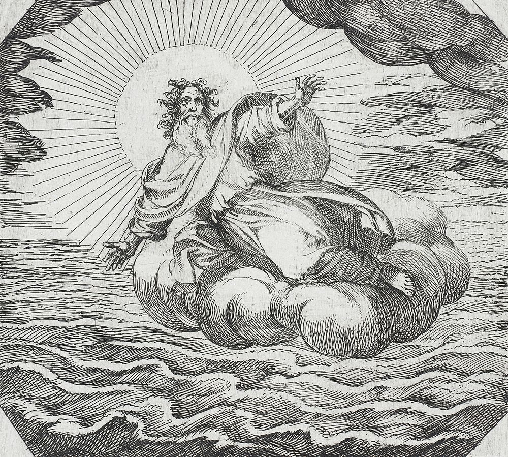 God Separating Land and Water by Antonio Tempesta