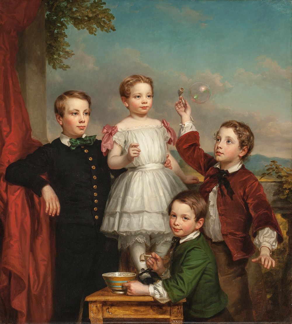 Portrait of Children by George Augustus Baker Jr