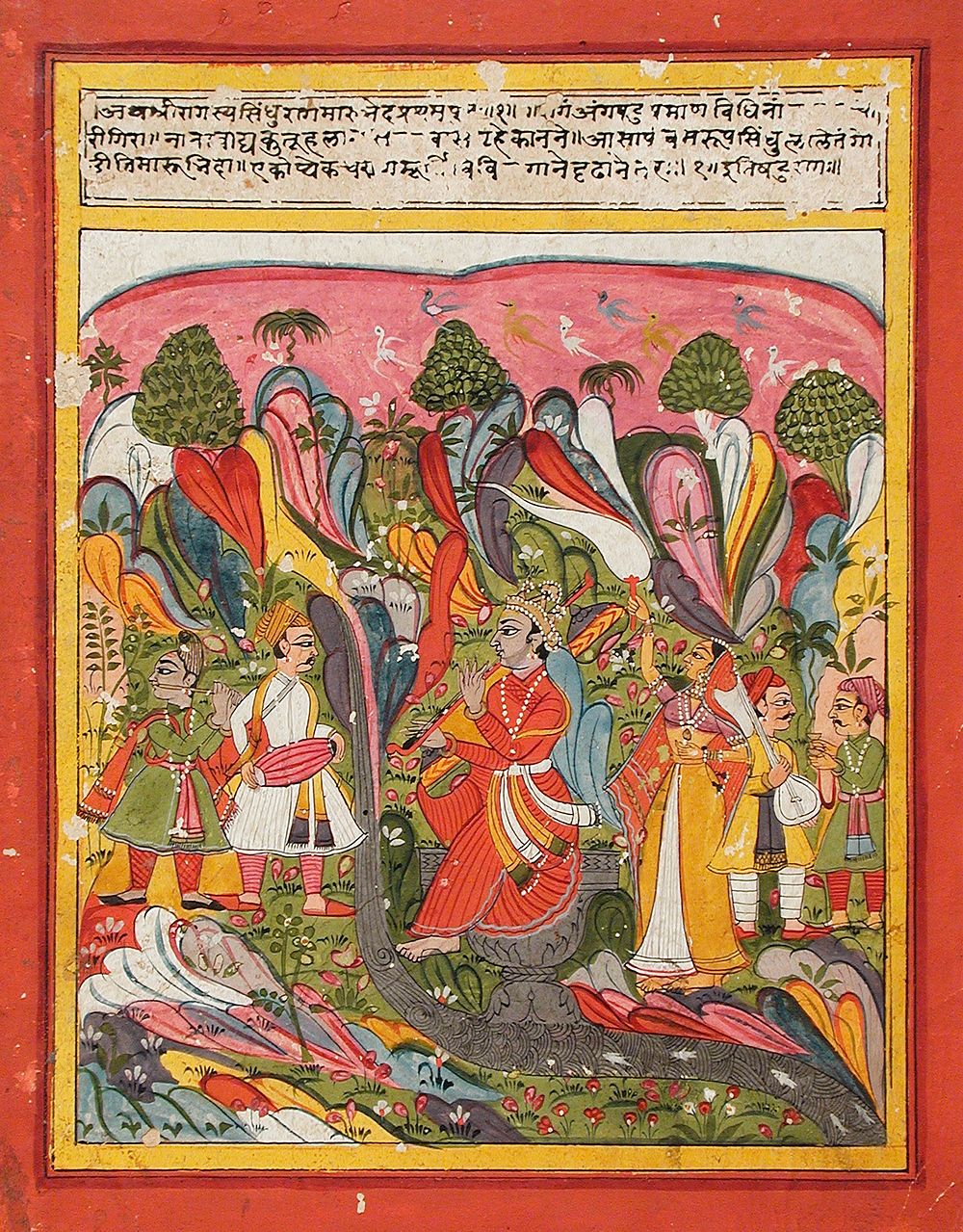 Sindhu Ragaputra, Son of Shri Raga, Folio from a Ragamala (Garland of Melodies)