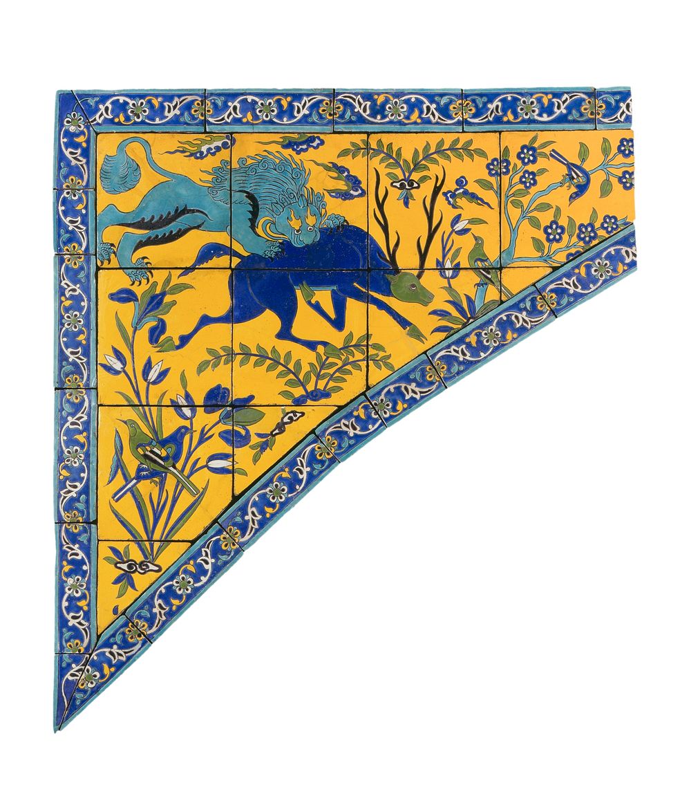 Tile panel for a spandrel