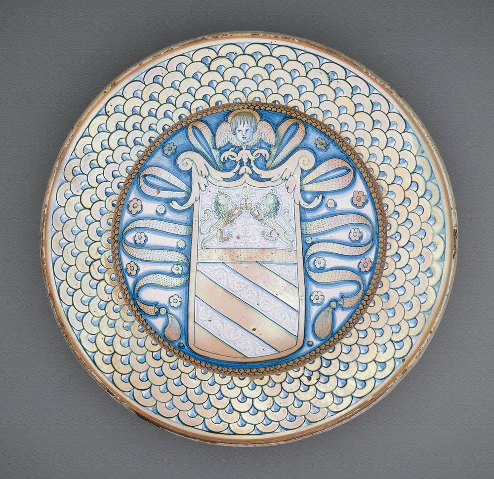 Charger with Armorial Shield