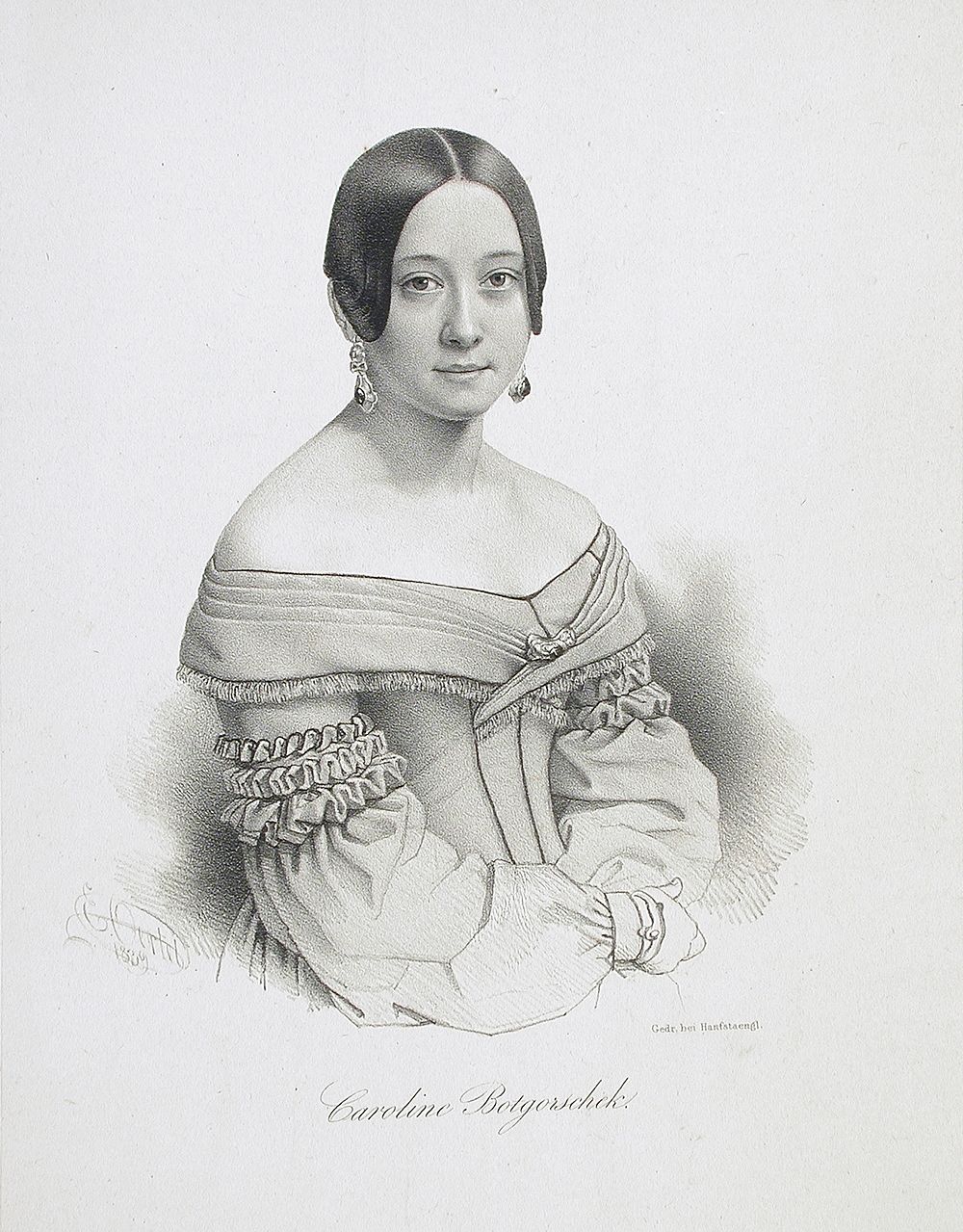 Caroline Botgorschek by Ernst Ferdinand Moritz Oertel