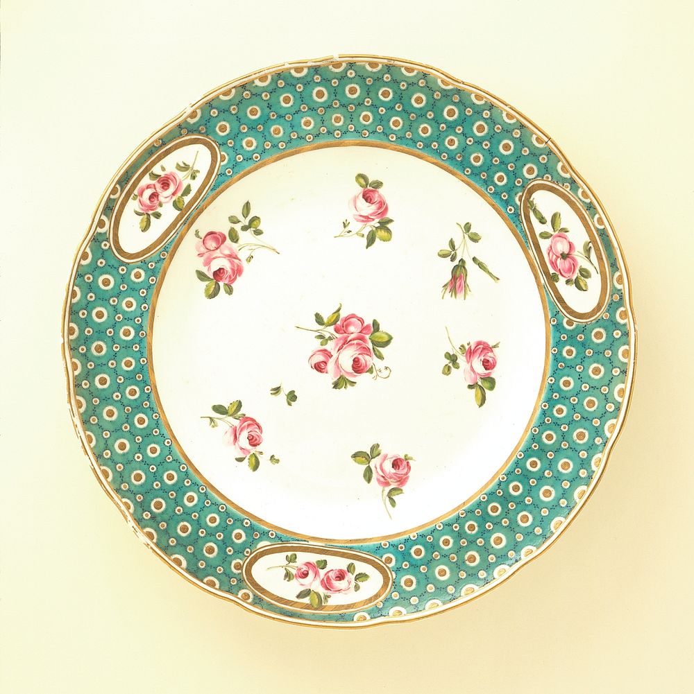 Plate by Derby Porcelain Works and Edward Withers
