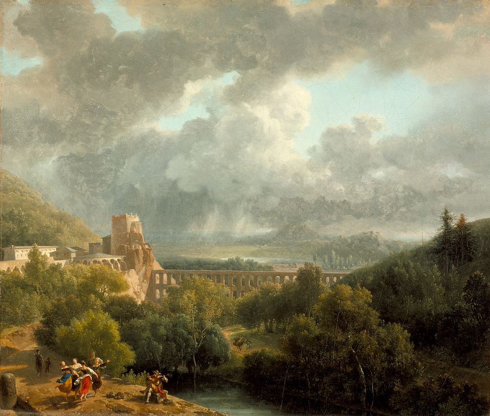 Landscape with an Aqueduct by Nicolas Antoine Taunay