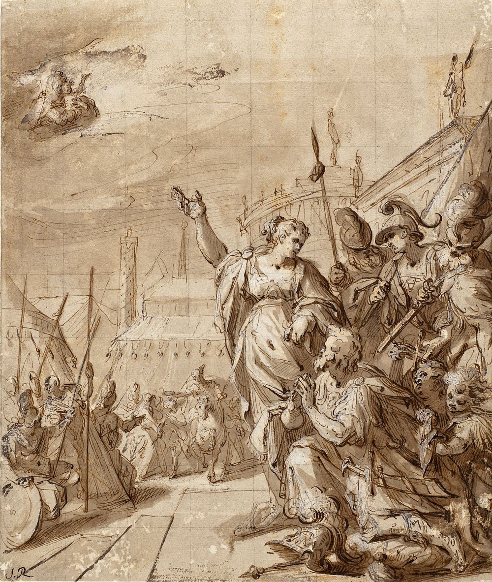 Augustus and the Tiburtine Sibyl by Hans von Aachen