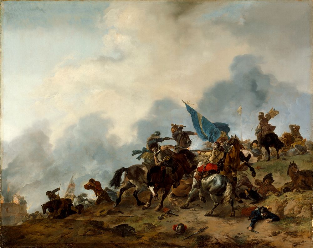 Battle Scene by Philips Wouwerman
