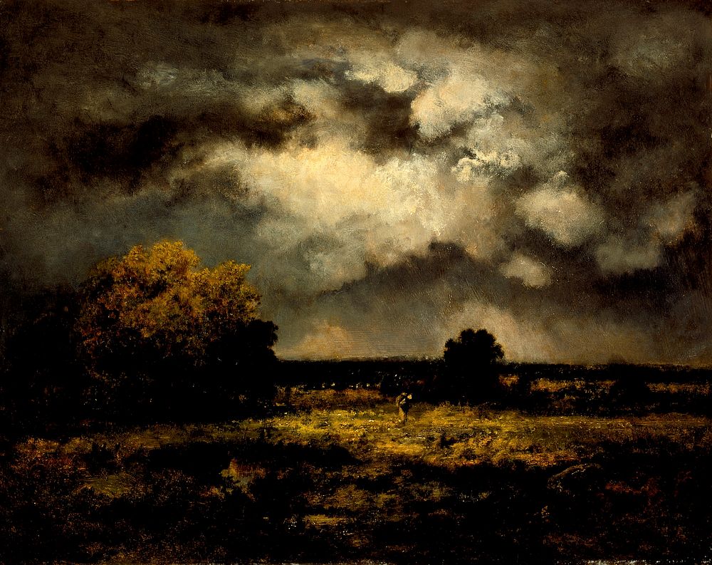Stormy Landscape by Narcisse Virgilio Diaz de la Peña