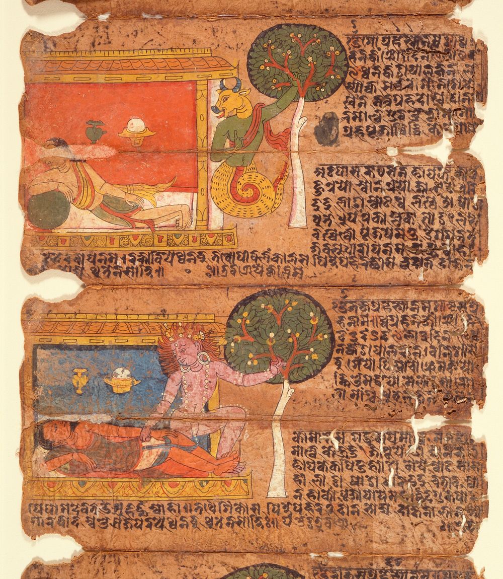Grahas (Seizers), Six Folios From a Book of Charms