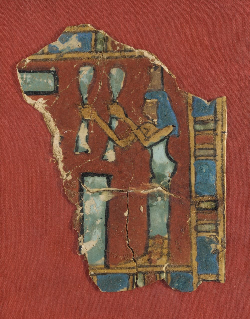 Cartonnage Painted Fragment Depicting Isis