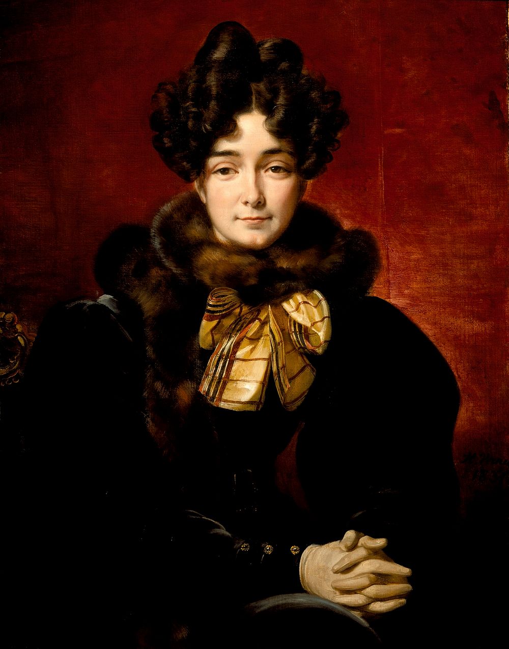 Portrait of a Lady (Possibly Mrs. Patrick Campbell, Neé Fitzgerald [1796-1869]) by Emile Jean Horace Vernet