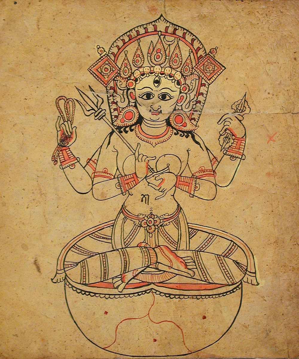 A Tantric Form of the Hindu Goddess Indrani (?)