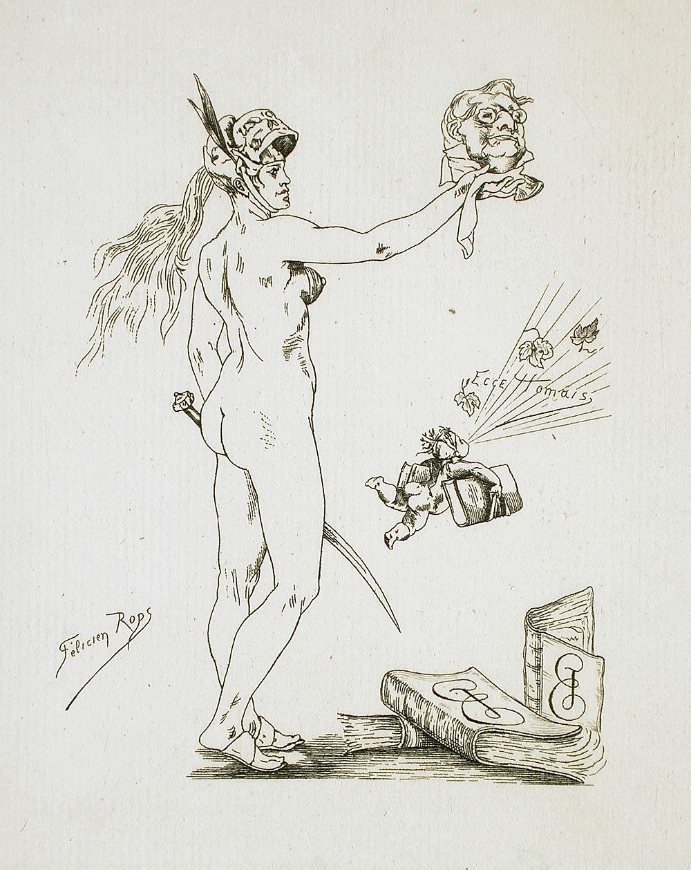 La Justicière by Félicien Victor Joseph Rops