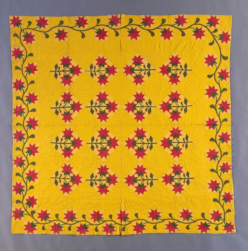 Quilt, 'Peony' by Mary Wallace