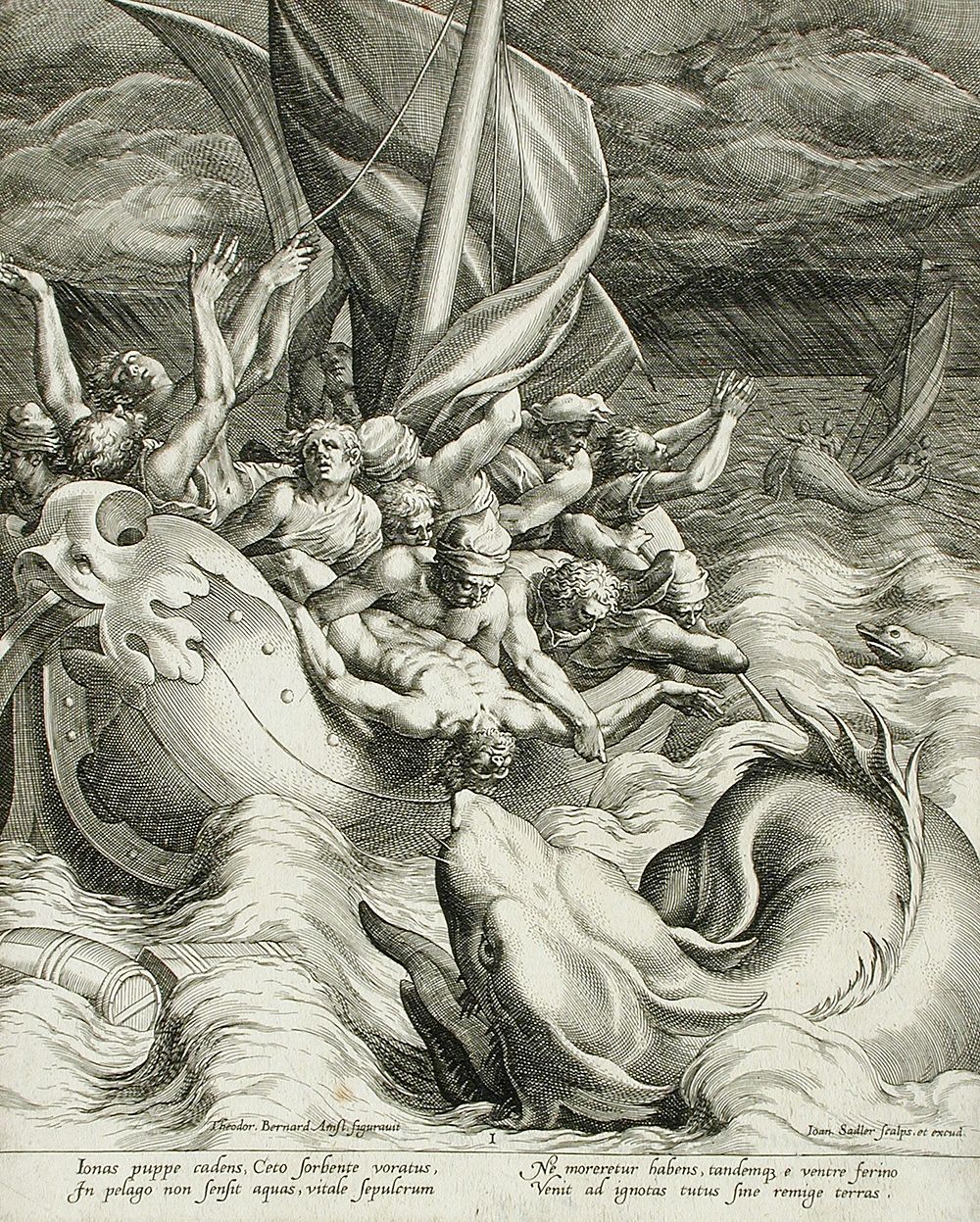 Jonah Thrown to the Whale by Johannes Sadeler I