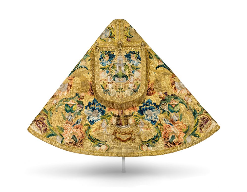 Set of Ecclesiastical Vestments (Partes de un terno eclesiástico) Cope with Hood (Capa pluvial con capucha) by Workshop of…