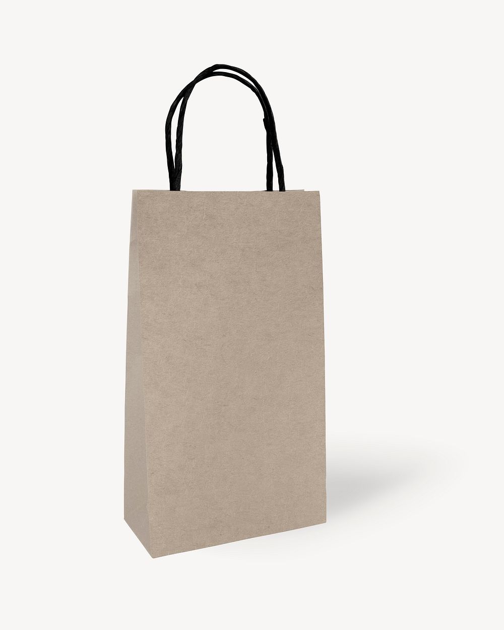 Minimal brown paper shopping bag