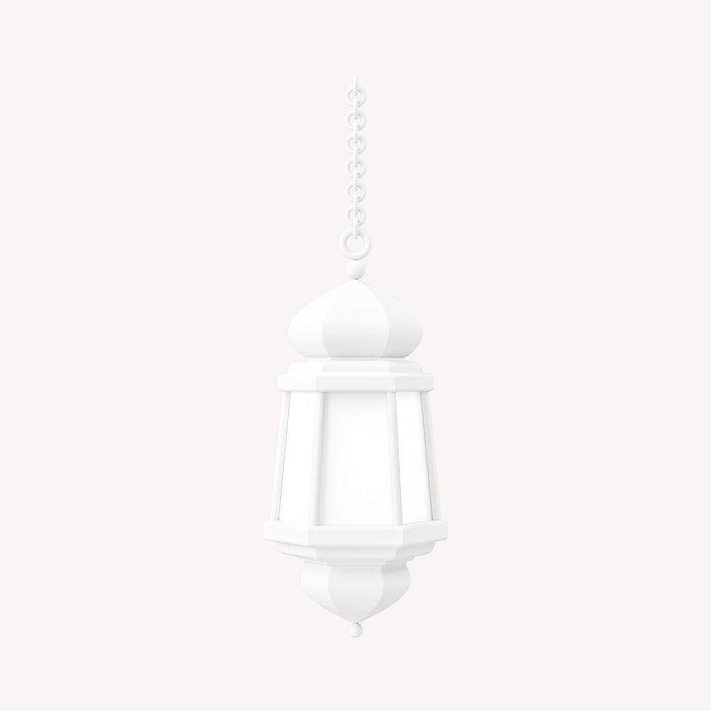 Ramadan lantern sticker, 3D religion illustration psd
