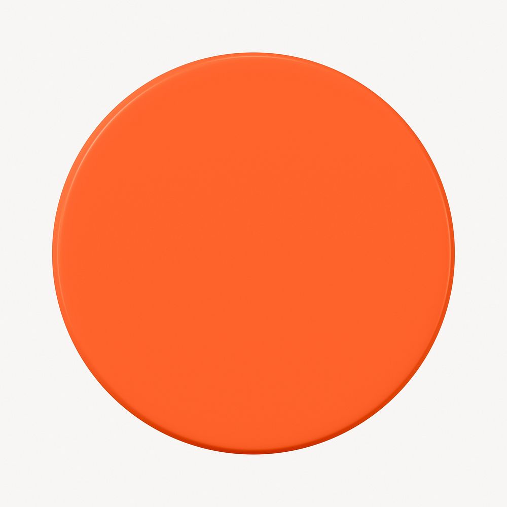 Cartoon orange circle clipart, round design