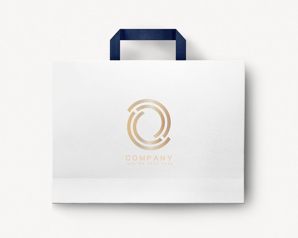 Paper shopping bag, luxury product packaging psd