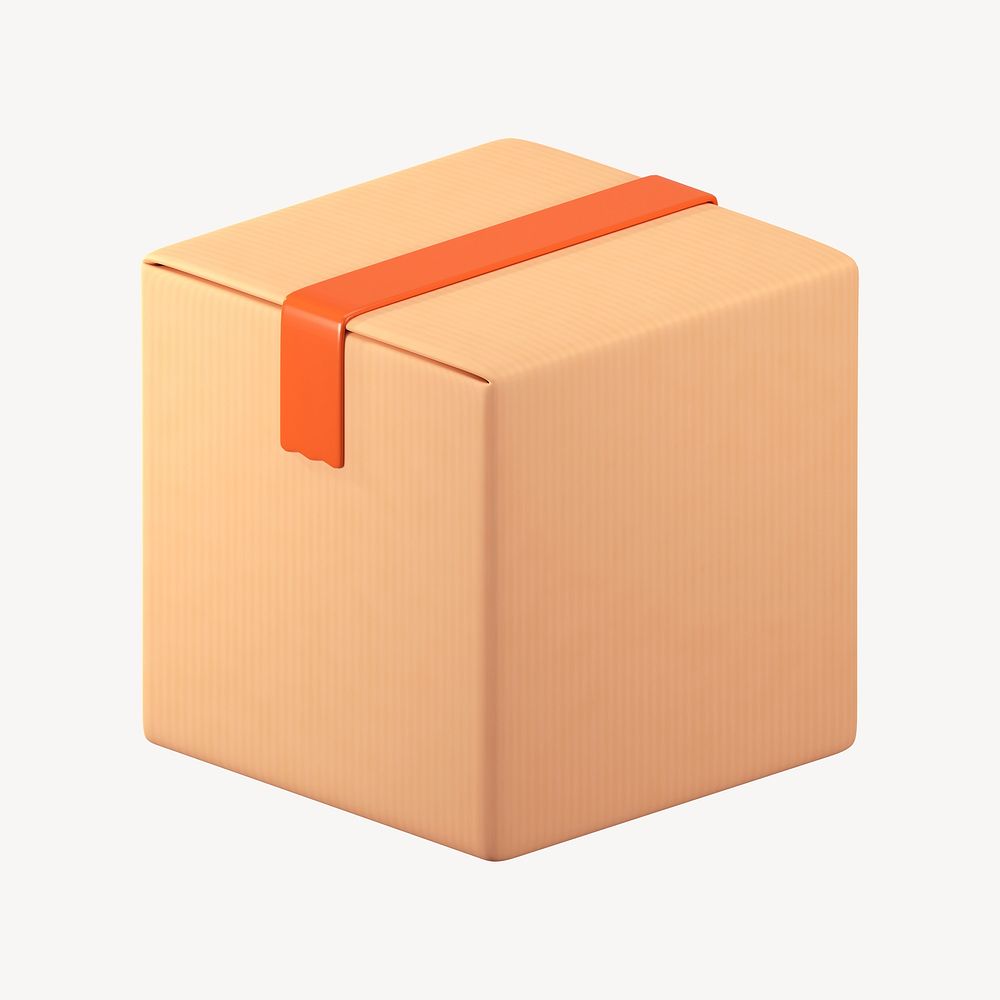 Seal box icon, 3D rendering illustration psd