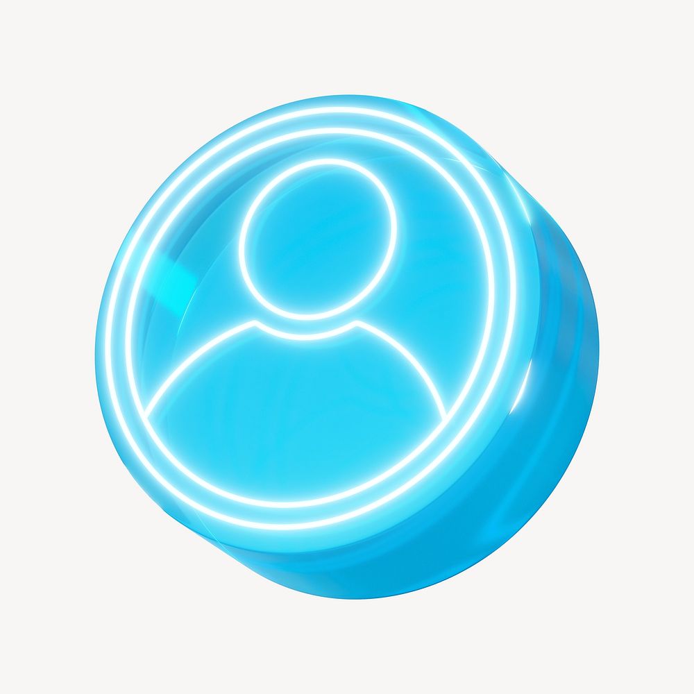 3D blue user profile icon | Free Photo - rawpixel