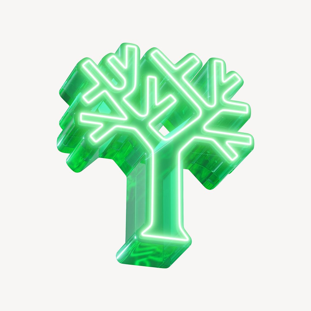 3D tree element, digital remix