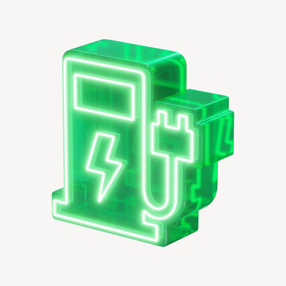 3D charging station element, digital remix