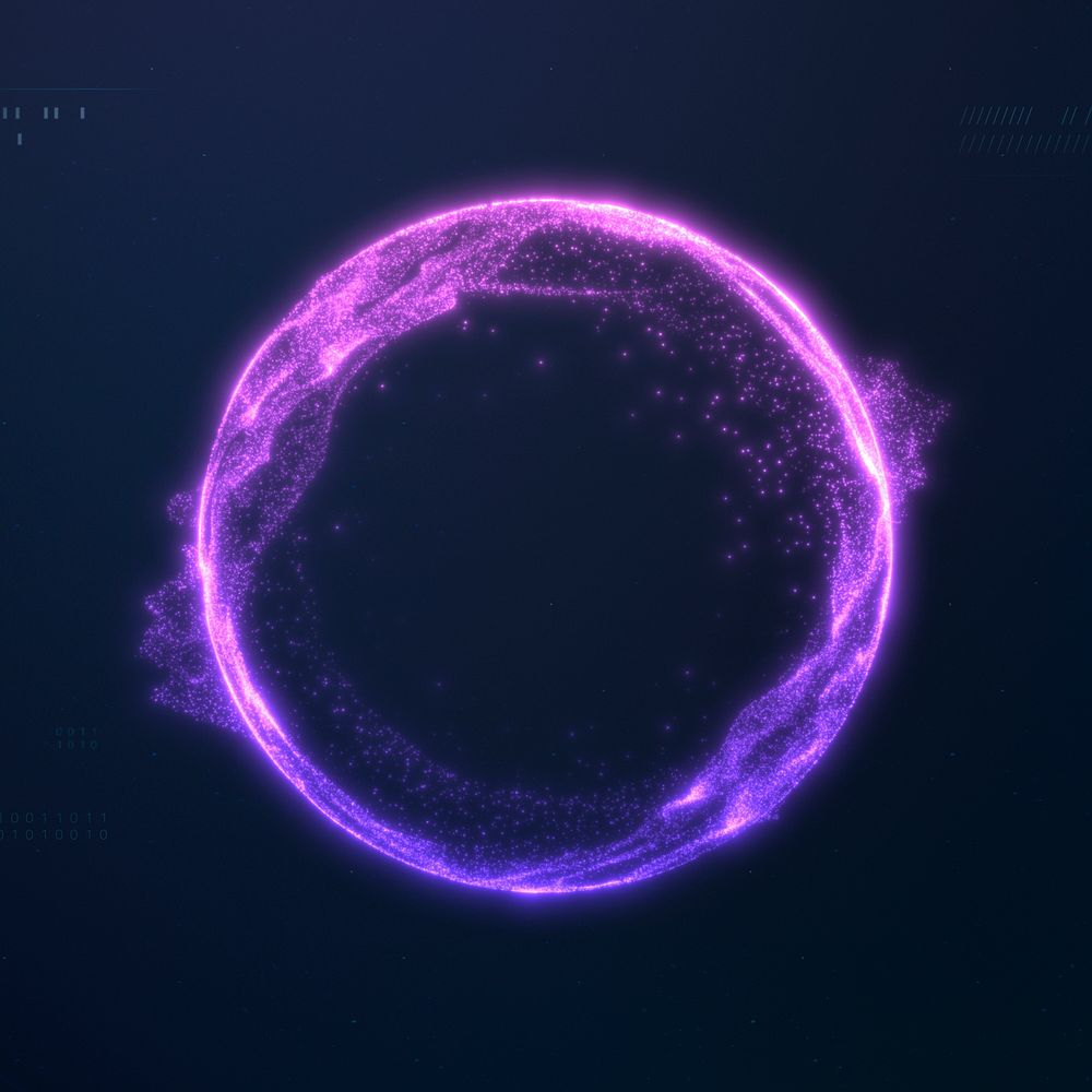 Metaverse sphere element, digital remix psd