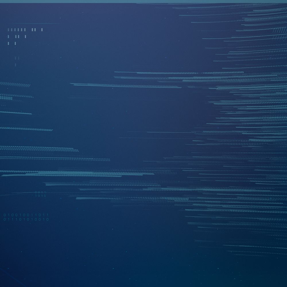 Digital lines blue background, smart technology