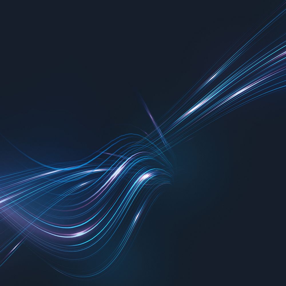 Smart technology blue background, abstract digital remix