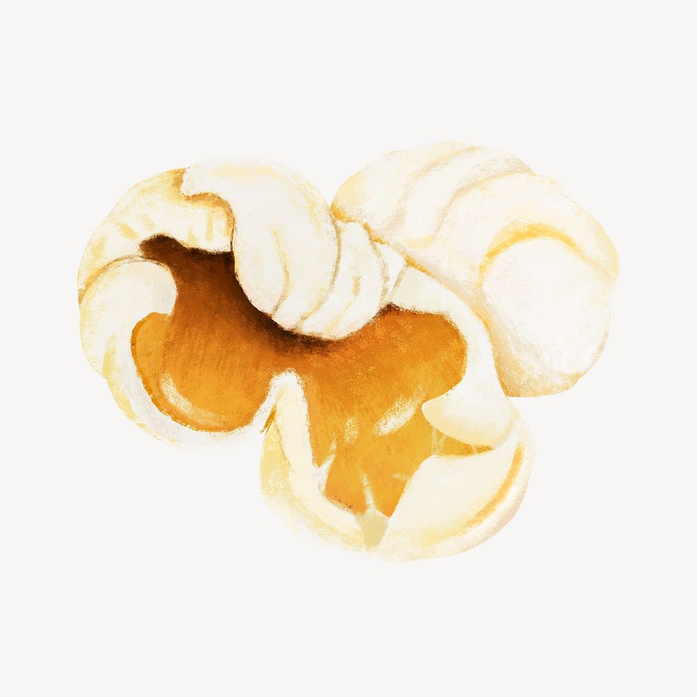 Popcorn snack, food illustration