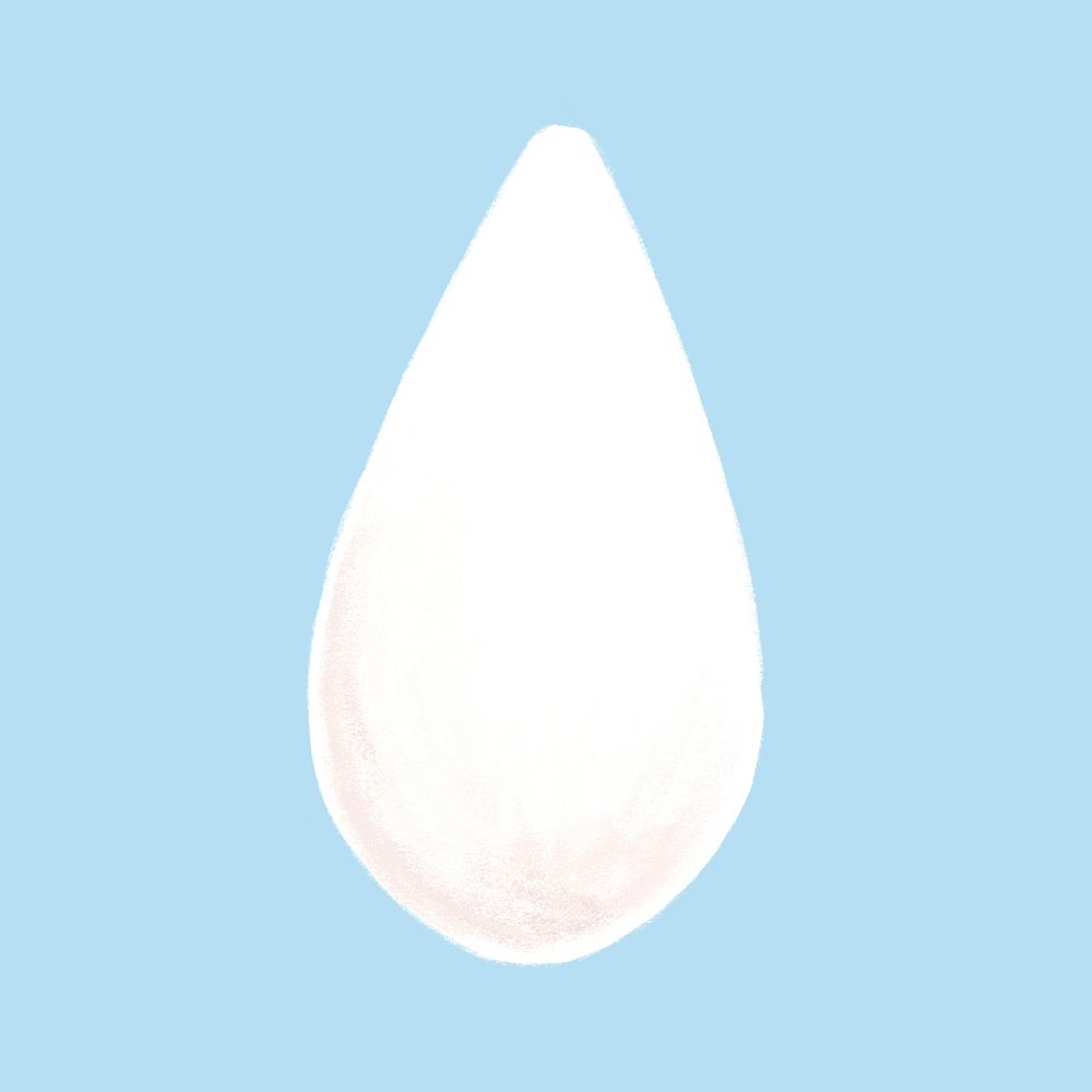 White sesame seed, ingredient illustration psd