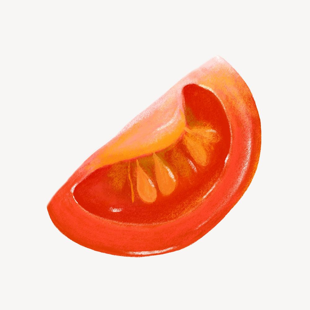 Tomato vegetable, healthy food illustration