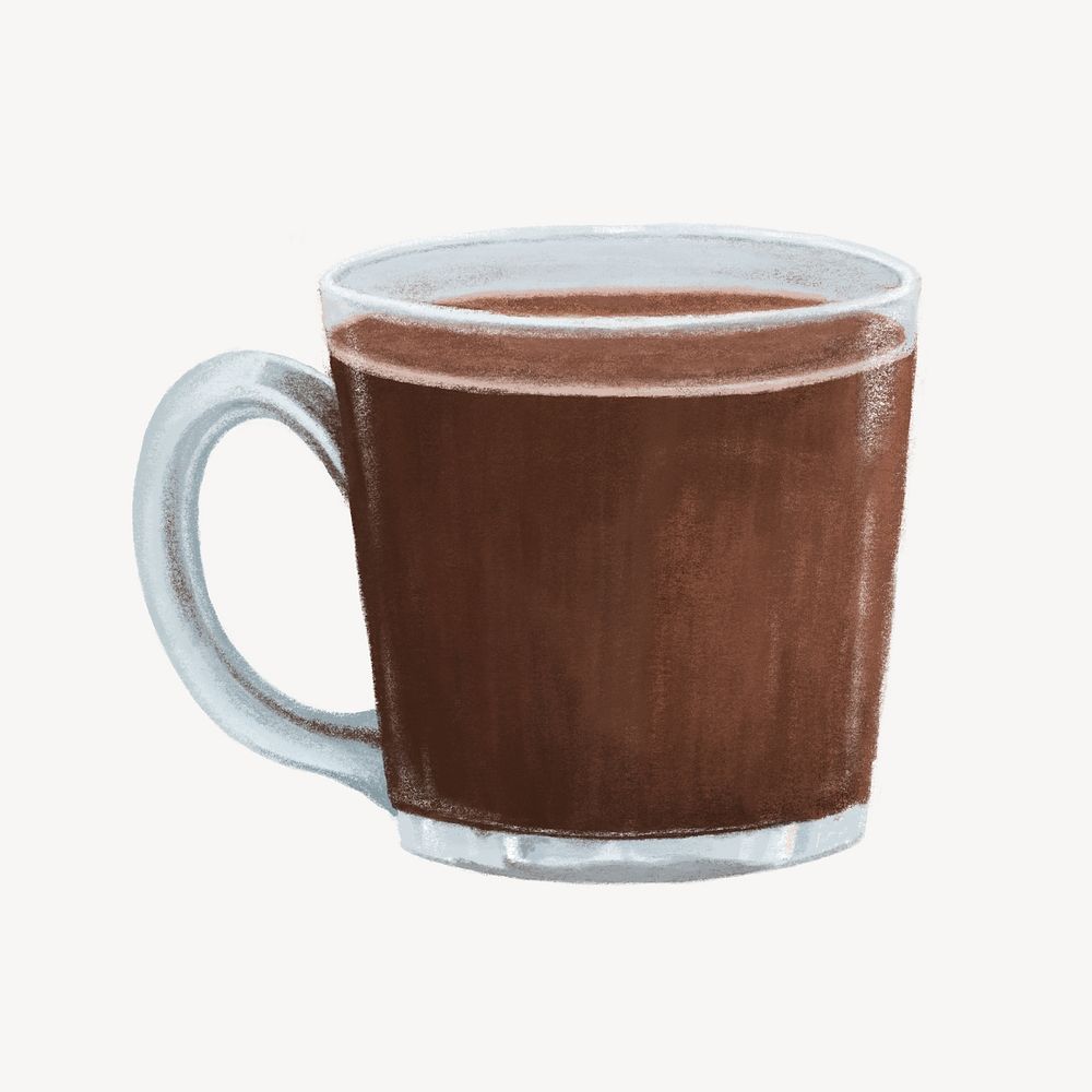 Hot chocolate, sweet beverage illustration