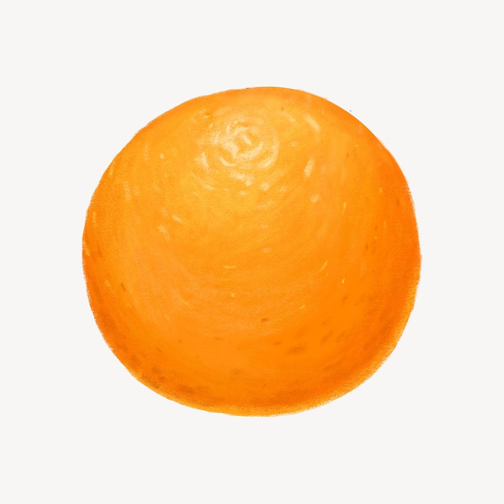 Orange fruit, healthy food illustration