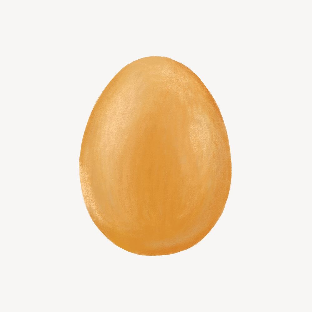 Boiled egg, breakfast food illustration