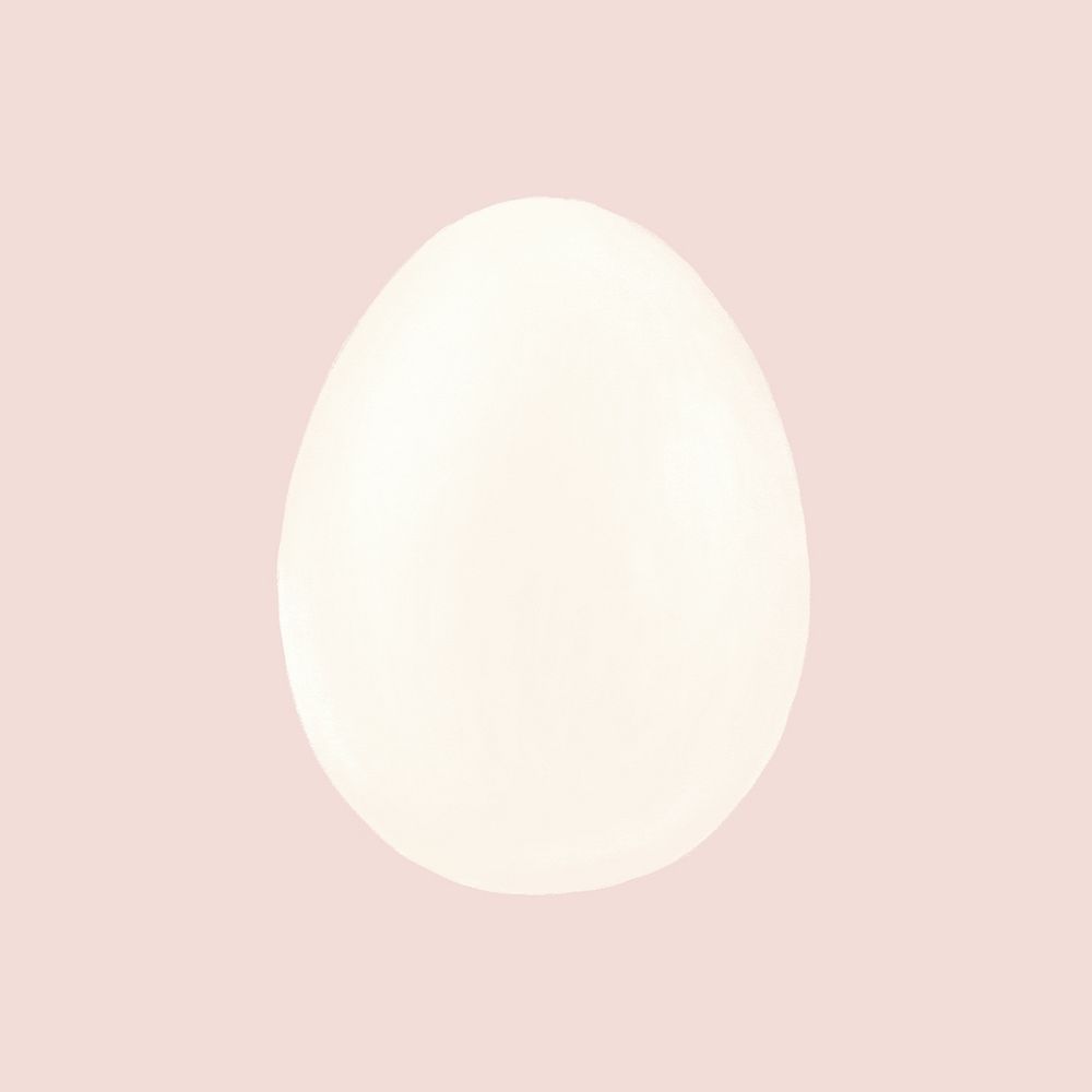 Boiled egg, breakfast food illustration