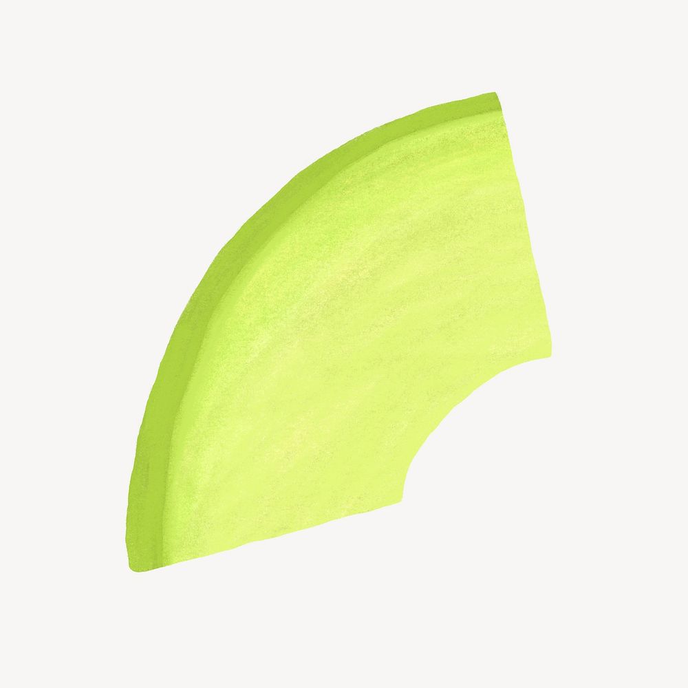Avocado slice fruit, healthy food illustration