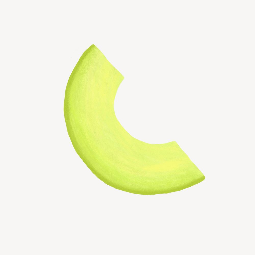 Avocado slice fruit, healthy food illustration