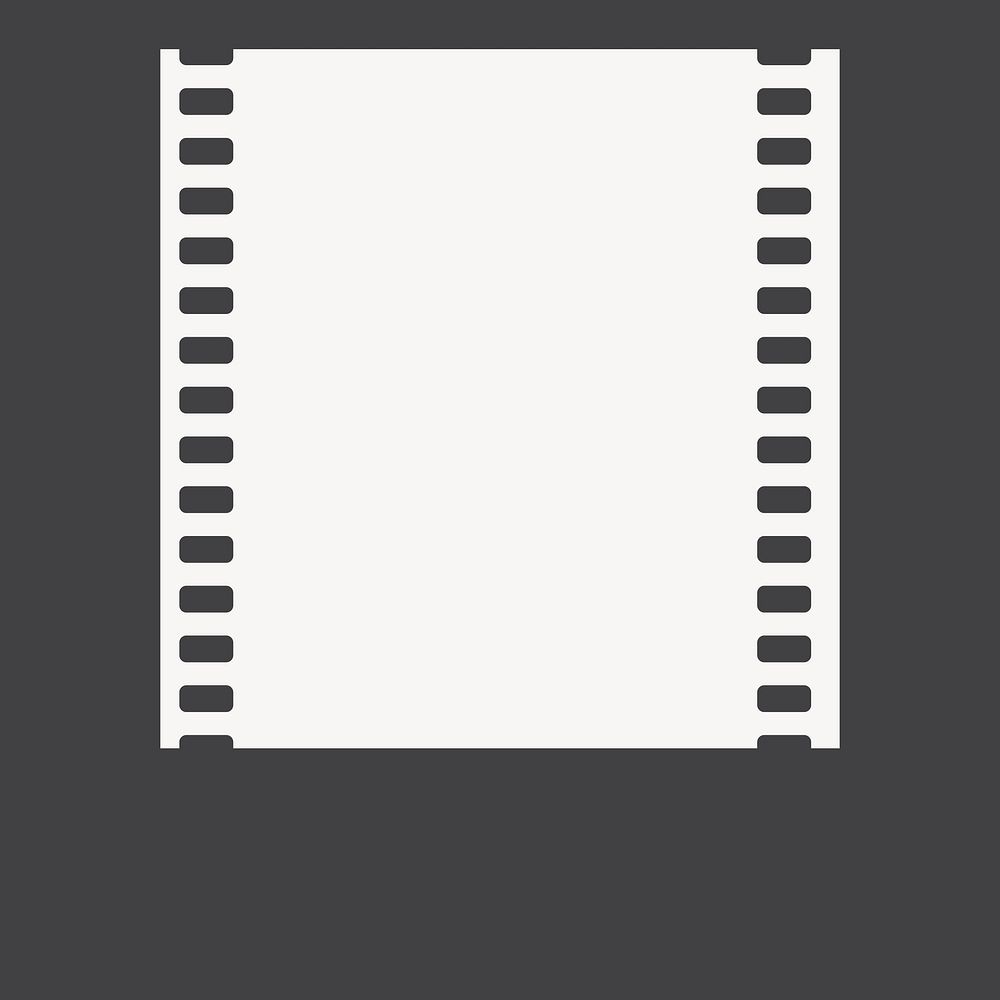 Black film strip frame vector