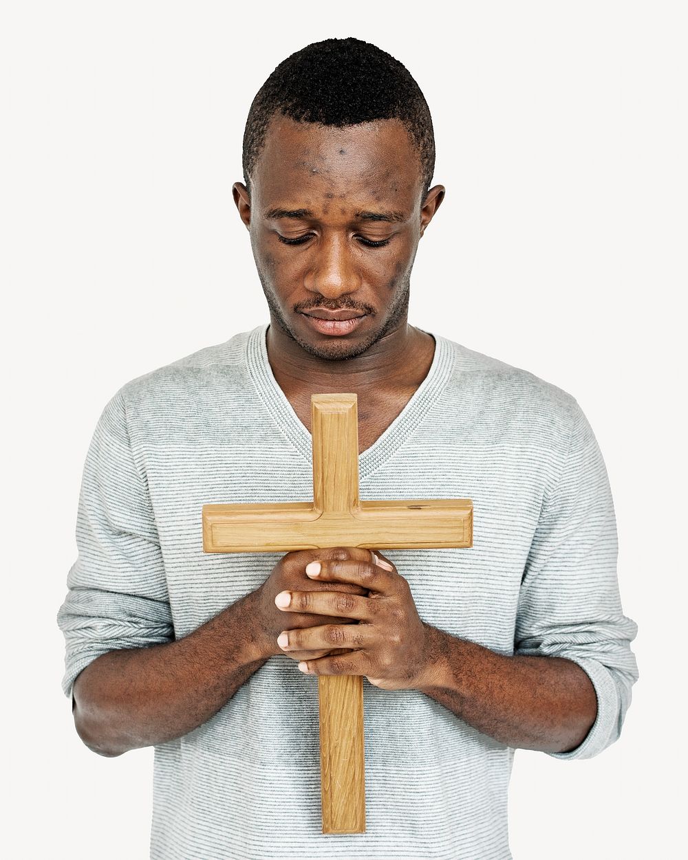 Christian man isolated image