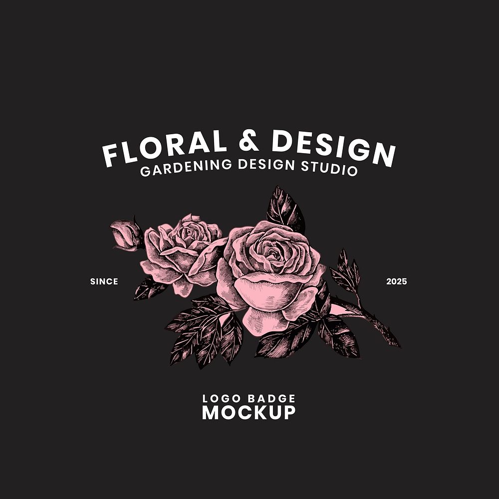 Gardening and floral logo design vector