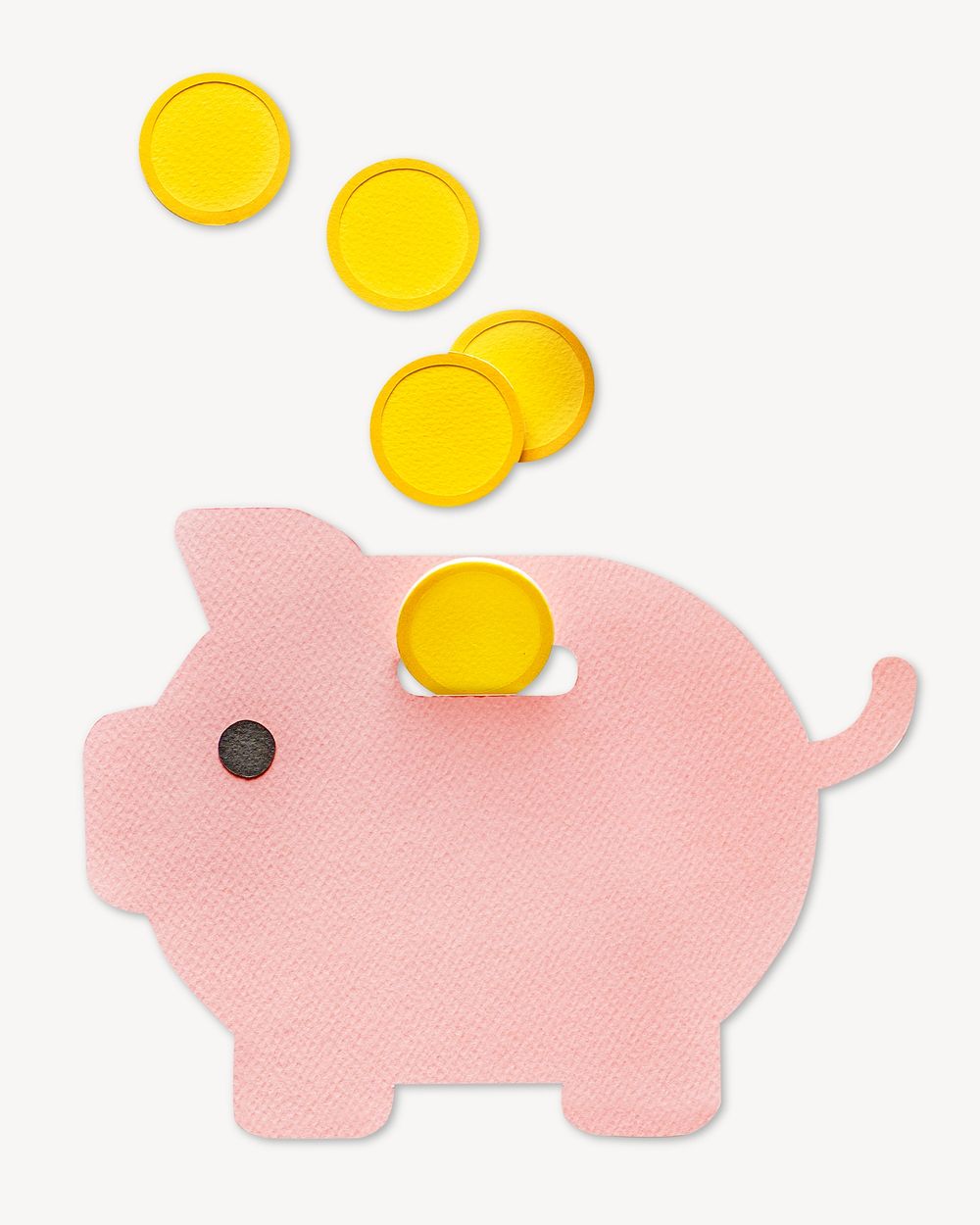 Piggy bank isolated image