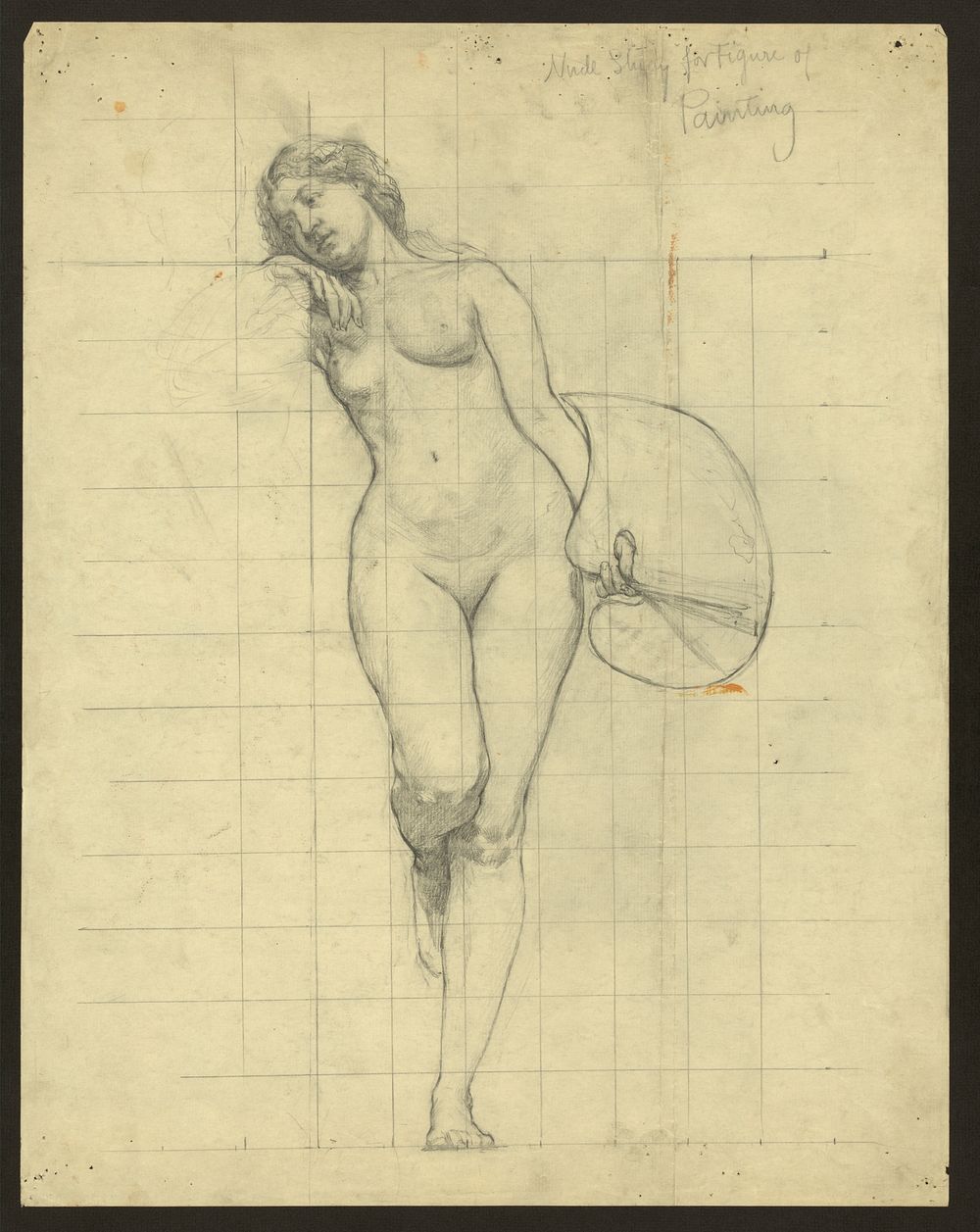 Nude study for figure of Painting (1896) by Cox, Kenyon