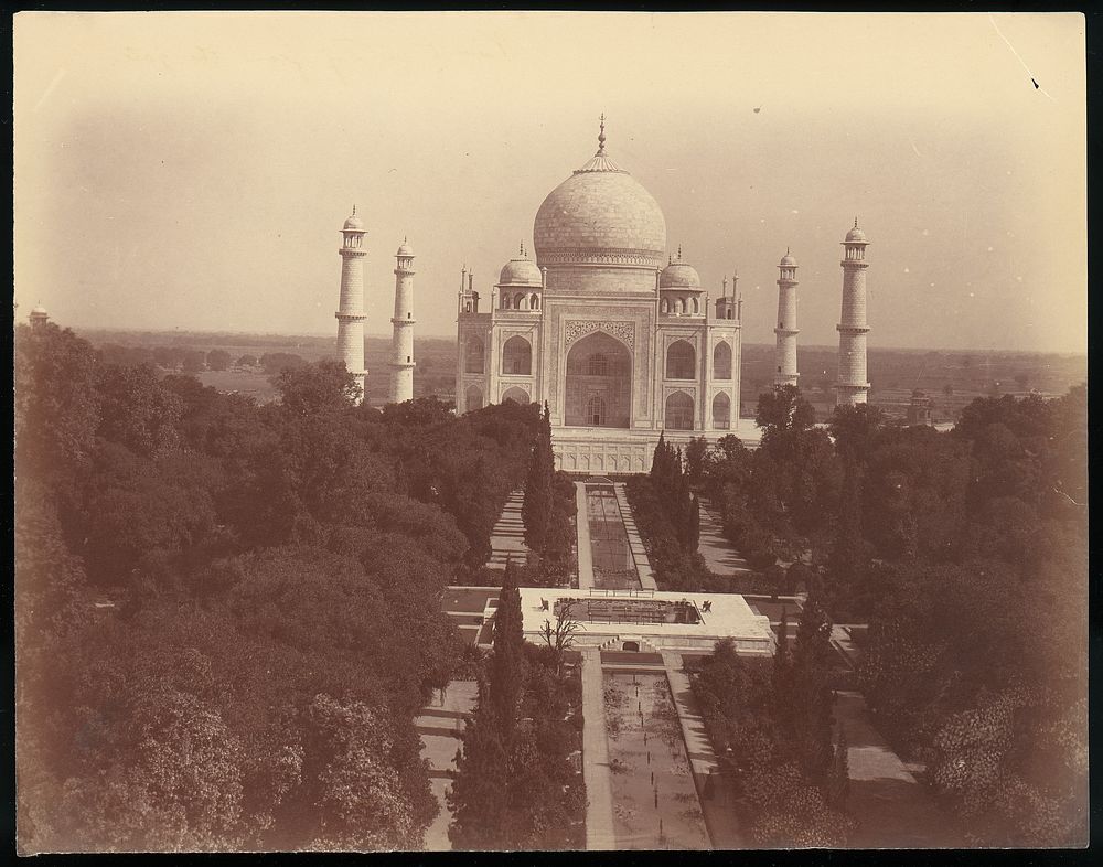 View of the Taj Mahal from the Gate, Agra  by Unknown