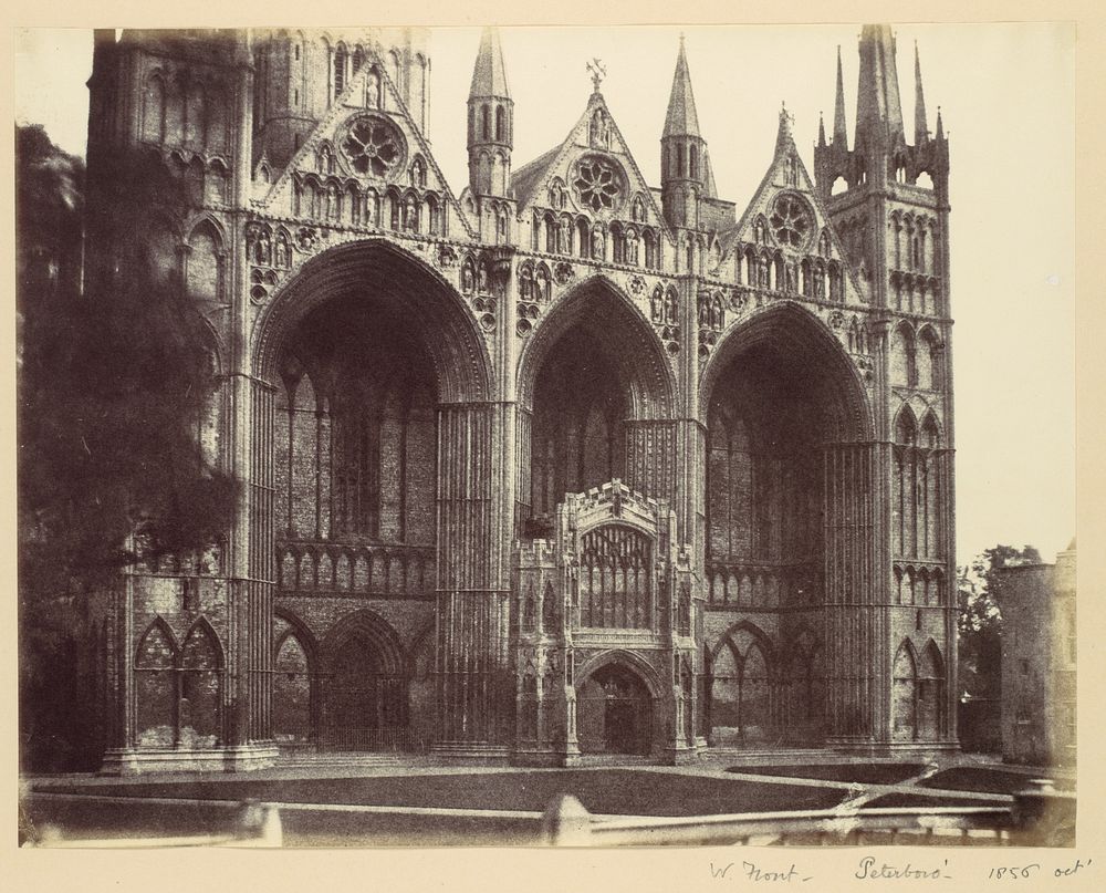 West Front - Peterboro by Alfred Capel Cure