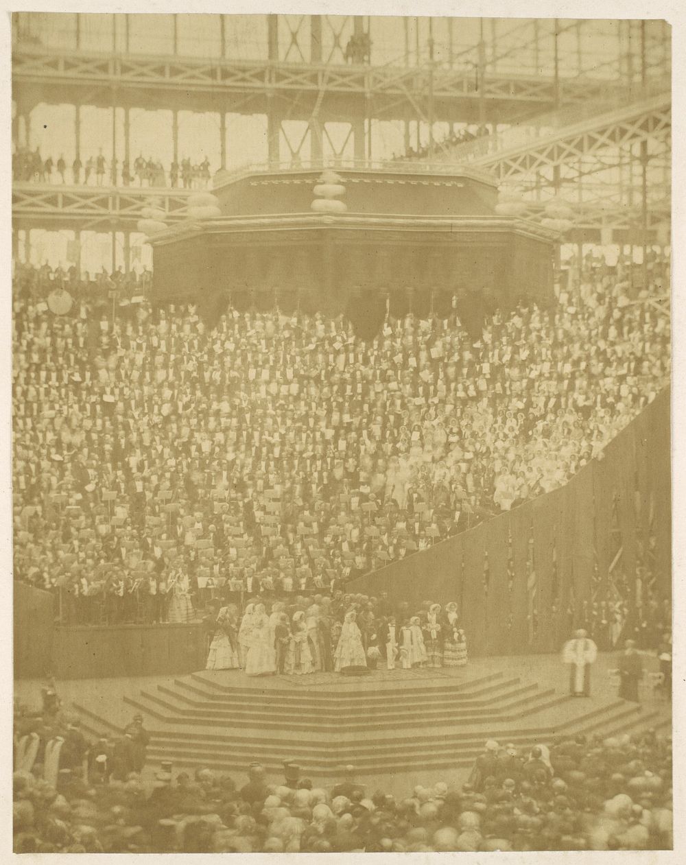 Queen Victoria Presiding at the Reopening of the Reconstructed Crystal Palace at Sydenham