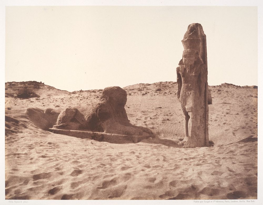 Séboûah, Temple, Colosse et Sphinx de la Partie Gauche de l'Avenue